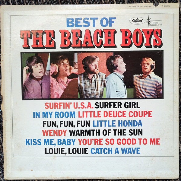 Vintage Best of the Beach Boys Vol. 1 Vinyl Record Album 12", Good Condition