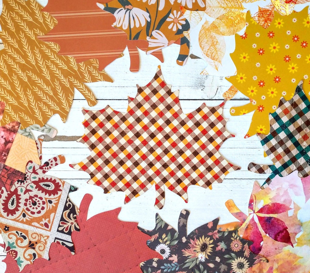 6" Decorative Fall Leaf Cutouts, Craft Projects, Fall Decor, Bulletin ...