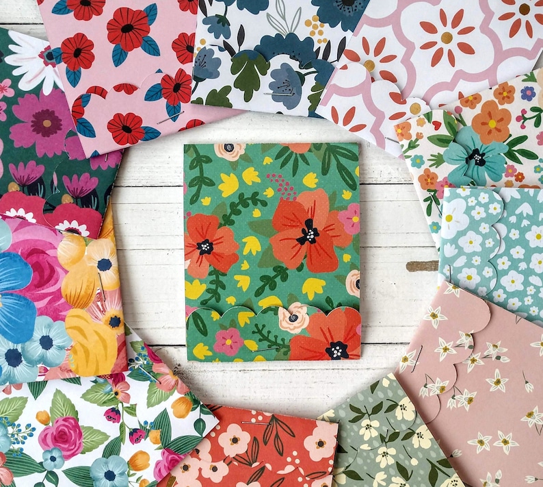 5 Decorative Matchbook Notepads Mini Notepad Party Favor Etsy