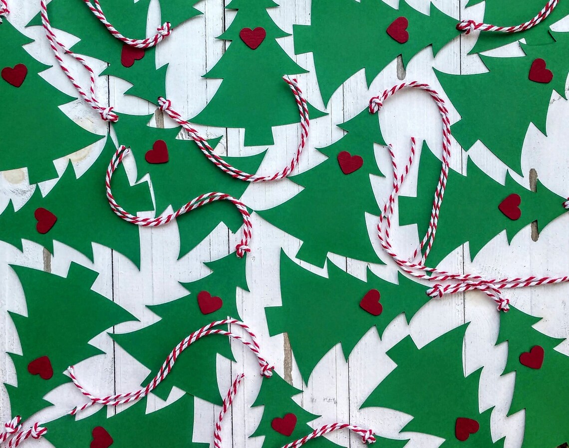 10 Christmas Tree Gift Tags Tree Tags Christmas Tree Tags Etsy