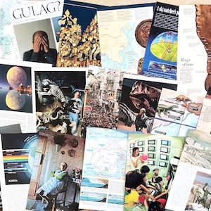 Vintage National Geographic 1960-2000&#39;s Magazine Pages, Ephemera for Junk Journals, Collage Art, Craft Projects, Random Lot of 50 or 100 Pgs