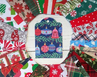 Assorted Christmas Gift Tags, Card Tag, Journal Tags, Price Tags, Junk Journal Tags, Smash Book Tags, Planner Tags, Bible Tags, Set of 24