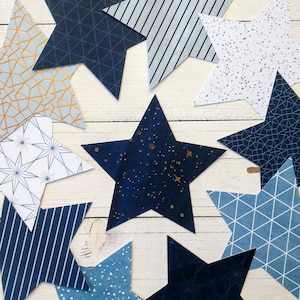 10 Star Die Cuts, Cutouts, Decor, Banner, Scrapbook, Bulletin Board, Table Scatter, Journal, Craft Projects, Set of 10