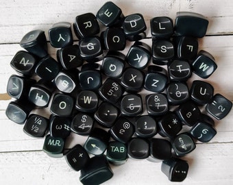 Vintage Remington Typewriter Keys, Office Riter Model from 1955, Serial Number ER 2791494