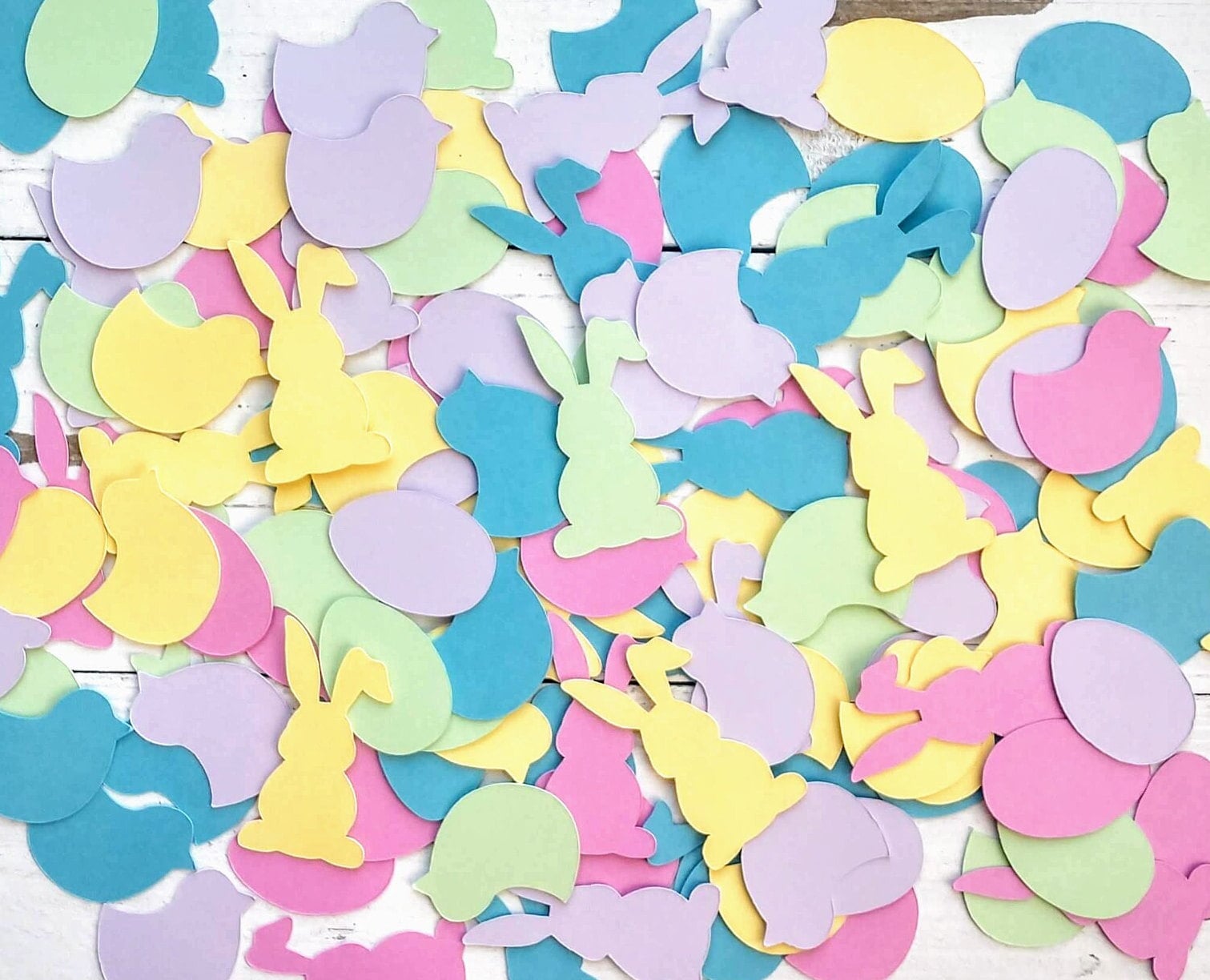 Easter Bunny Egg Chick Confetti Spring Table Scatter Easter Decor Punches and Die Cuts for Card Making Craft Projects Set of