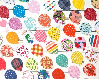 30 Balloon Die Cuts, Punches, Cutouts, Confetti, Table Scatter, Birthday Decor, Celebration Party, Scrapbooking, Card Making, Set of 30