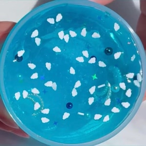 Blue Moon Elixir 8oz Coated Clear Slime
