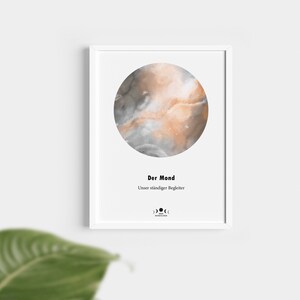 Personalisiertes Mondposter als besondere Erinnerung