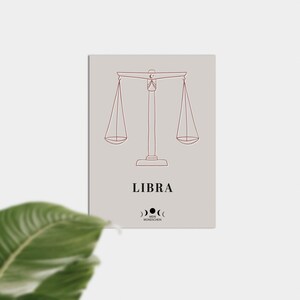 Libra, Moon Sign or Zodiac Poster
