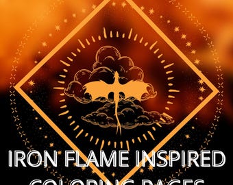 Iron Flame Coloring Pages | Dragon Rider Fantasy Quotes (PDF)
