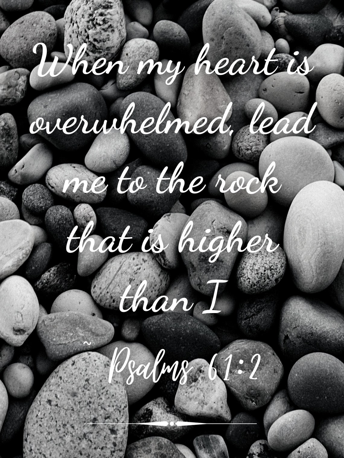 Psalms 61:2 Downloadable Print - Etsy Canada