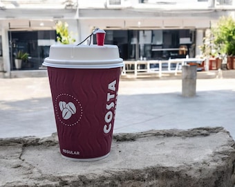 Anti-Spill Coffee Cup Splash Stopper: Reusable Travel Mug Accessory gift Costa starbucks kendricks greggs