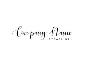 Script Logo Design Simple Personalised Company Logo Template Design DIGITAL FILE ONLY