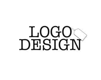 Logo Design with Gift Tag Simple Bespoke Logo Template Design: Business Logo, Company Branding, Bespoke Brand Identity