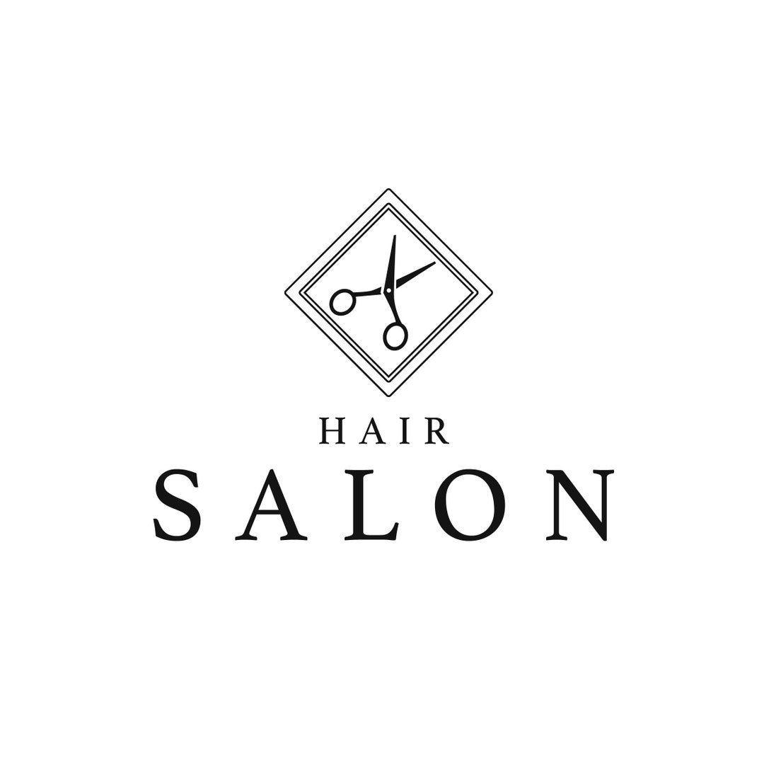 Scissors Hair Salon Logo Bespoke Logo Template Design: - Etsy