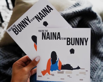 Your The Bunny To My Naina... Yeh Jawaani Hai Deewani. Bollywood Love Collection: Illustration Card, Greeting Card, Desi Card, Bollywood