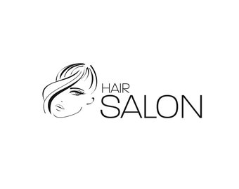 Hair Face Salon Logo de l'entreprise Conception de modèle de logo sur mesure : logo d'entreprise, image de marque de l'entreprise, identité de marque sur mesure, logo du salon de coiffure