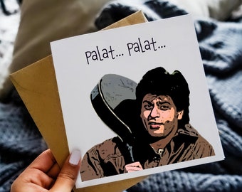 Palat... Dilwale Dulhania Le Jayenge. Bollywood Poster Collection: Illustration Card, Greeting Card, Desi Music Card, Bollywood Card