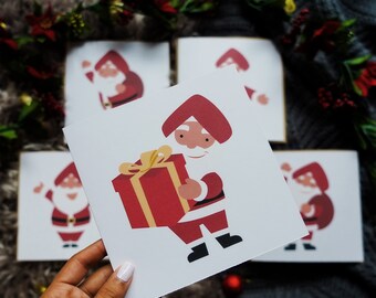 Single Santa Singh Christmas Packs... Punjabi Christmas Collection: Illustration Card, Punjabi Greeting Card, Desi Punjabi Christmas Card