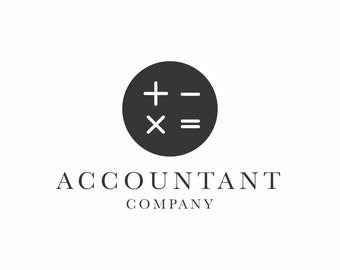 Calculator Buttons Accountant Logo Bespoke Logo Template Design: Business Logo, Company Branding, Bespoke Brand Identity, Accountant Logo