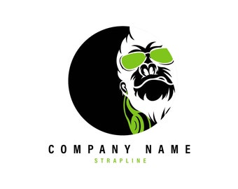 Music Monkey Personalised Company Logo Template Design DIGITAL FILE ONLY