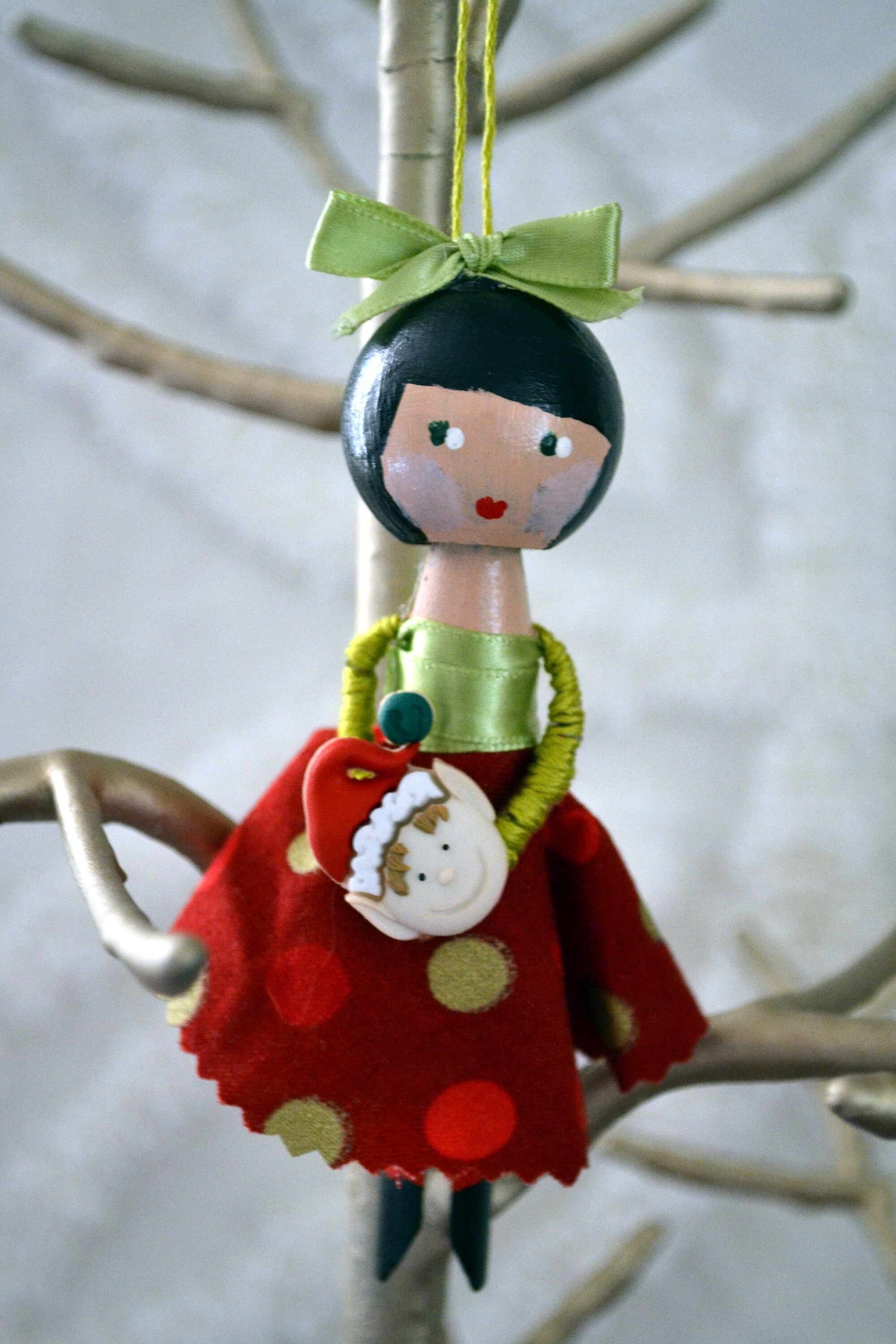 Doll Ornament Etsy