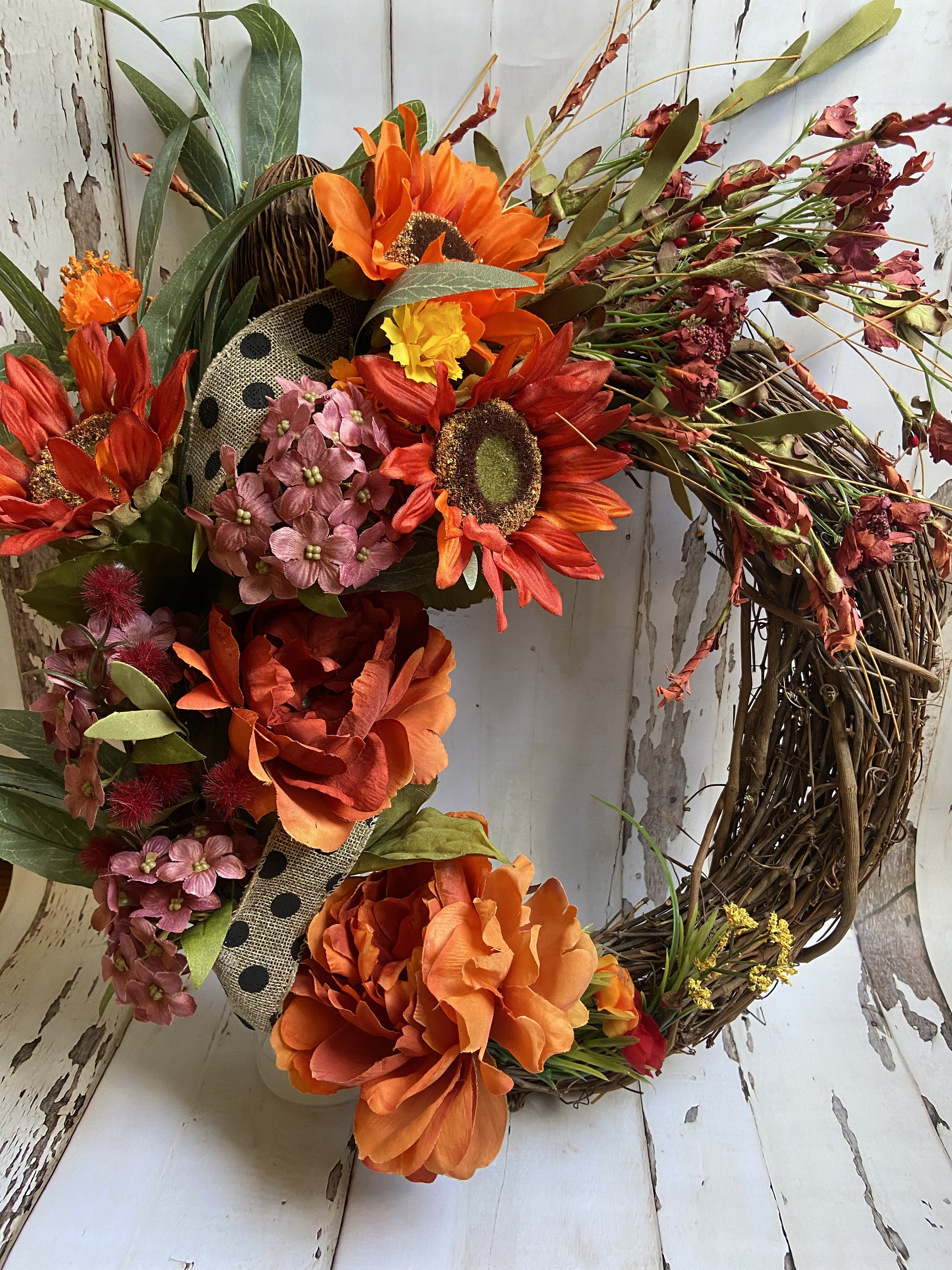 Fall flower wreaths Etsy