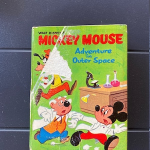 1968 Mickey Mouse Adventure in Outer Space Big Little Book
