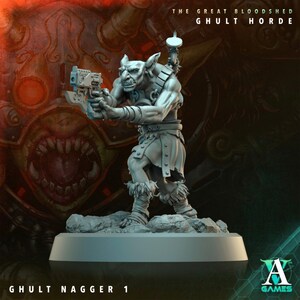 Ghult Naggers - The Great Bloodshed: Ghult Horde - Archvillain Games - High Resolution Minis