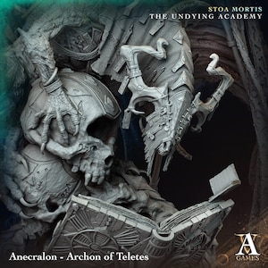Anecralon, Archon of Teletes - Stoa Mortis: The Undying Academy - Archvillain Games - High Resolution Minis