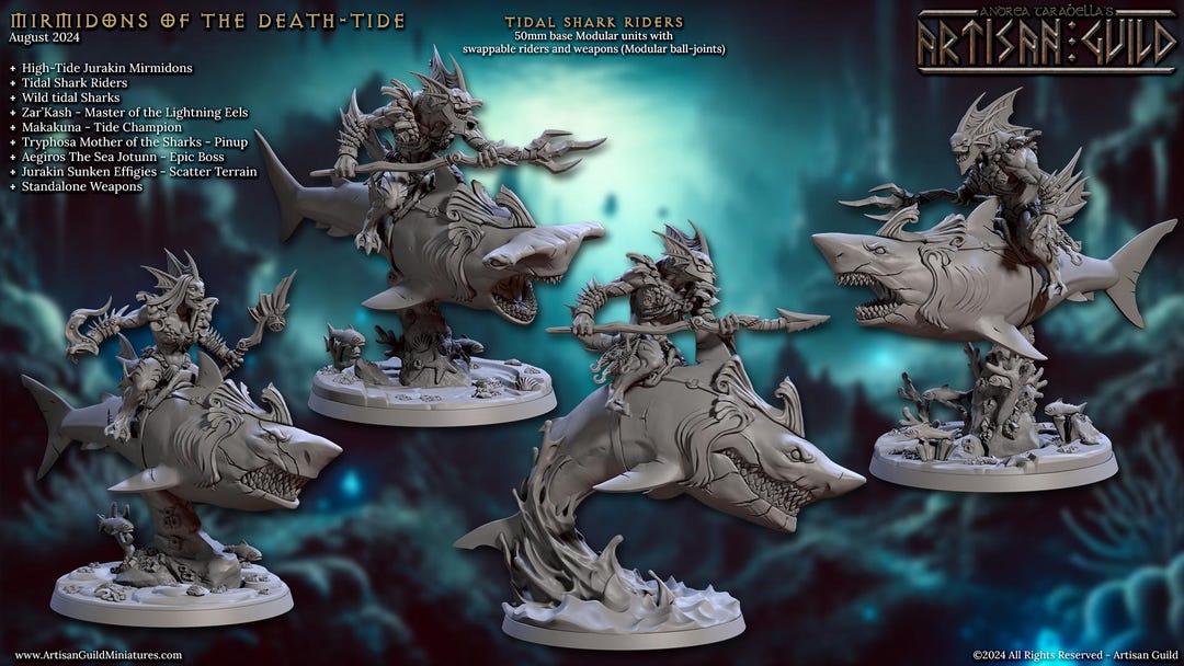 Shark Riders - Mirmidons of the Death Tide - Artisan Guild - High ...