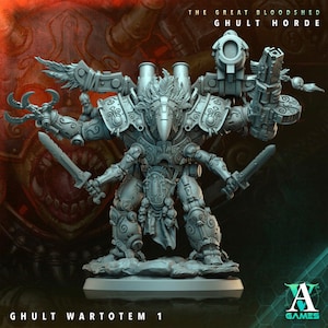 Ghult Wartotems - The Great Bloodshed: Ghult Horde - Archvillain Games - High Resolution Minis