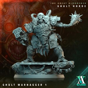 Ghult Warnaggers - The Great Bloodshed: Ghult Horde - Archvillain Games - High Resolution Minis