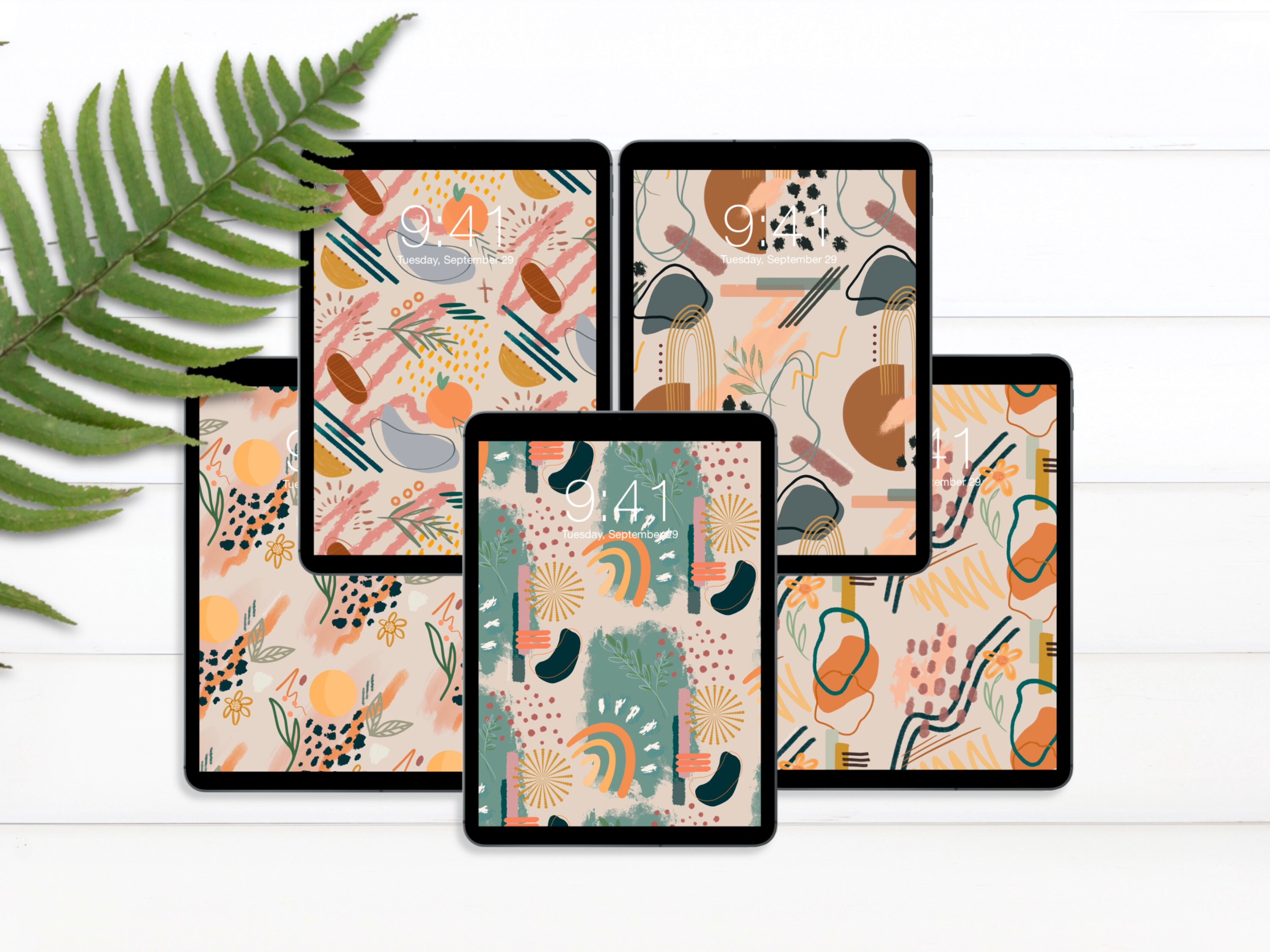 Modern Boho iPad Wallpaper Bundle Etsy