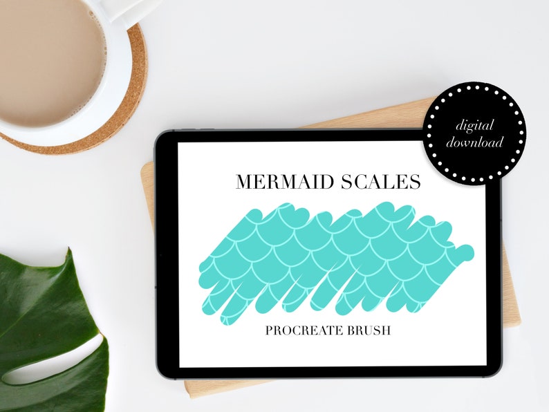 Mermaid Scales Procreate Brush Etsy