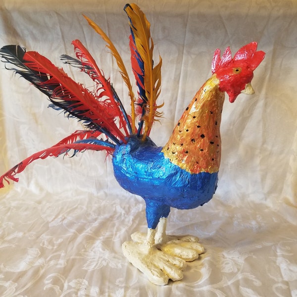 Paper Mache Chickens Etsy