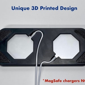 Dual iPhone MagSafe Charging Pad Holder iPhone MagSafe Dual Docking Station AirPods iPhone 15 and iPhone 15/Pro/Pro Max image 4