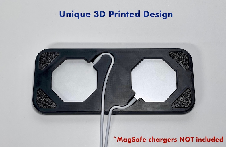 Dual iPhone MagSafe Charging Pad Holder iPhone MagSafe Dual Docking Station AirPods iPhone 15 and iPhone 15/Pro/Pro Max image 4