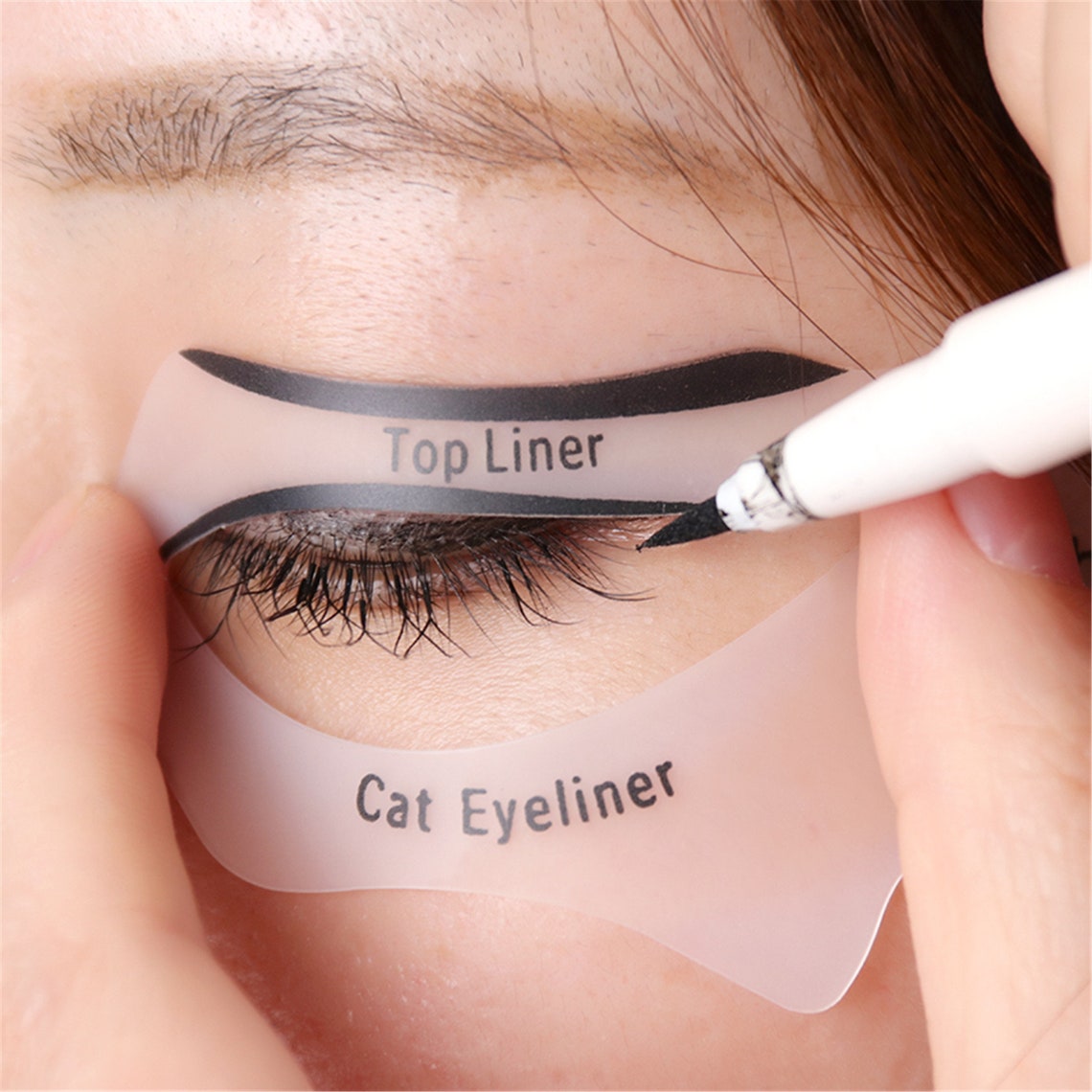 10PCS Eyeliner Stencil Fish Tail Double Wing Eyeliner Models Etsy