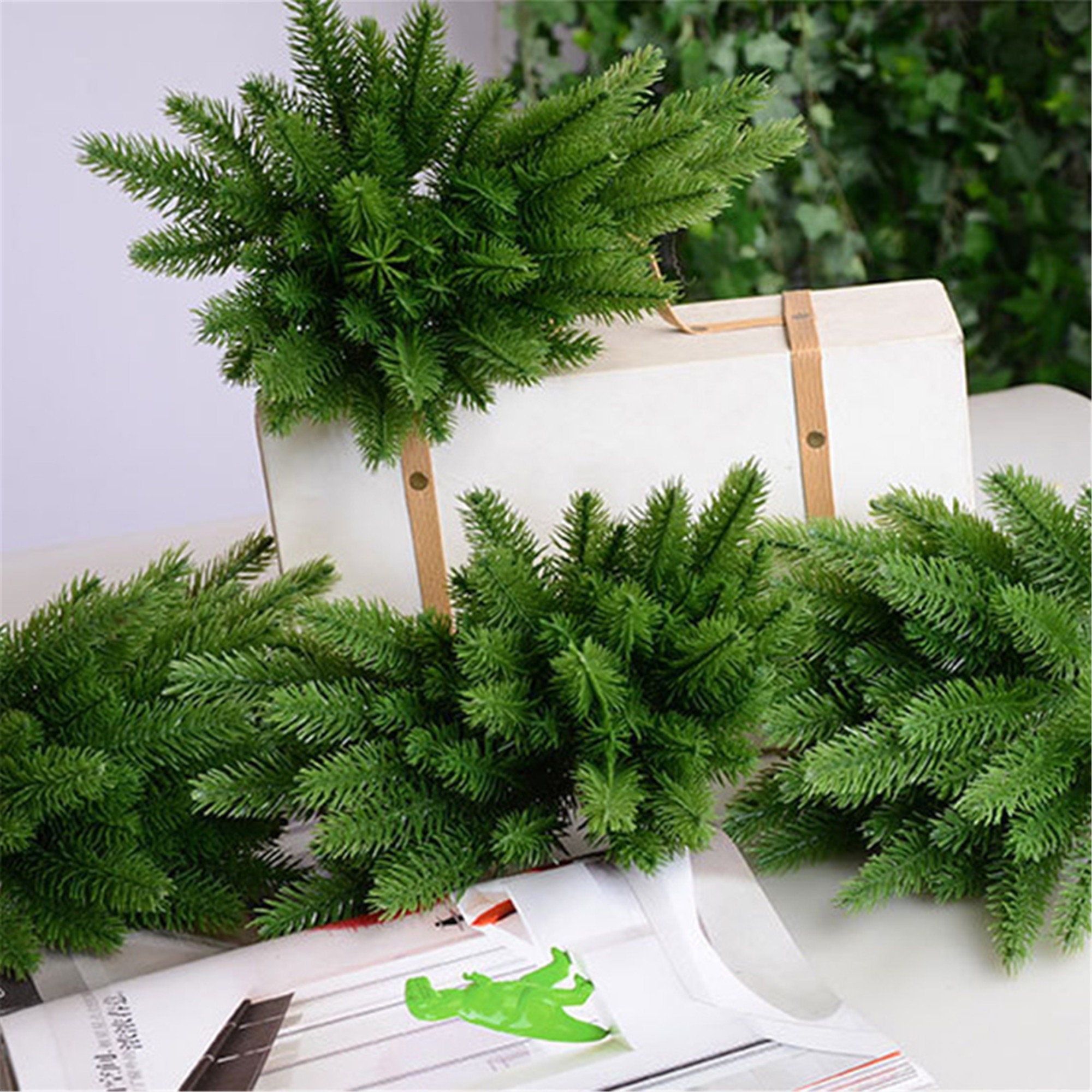 5 Pcs Artificial Plants Pine Branches Christmas Tree | Etsy