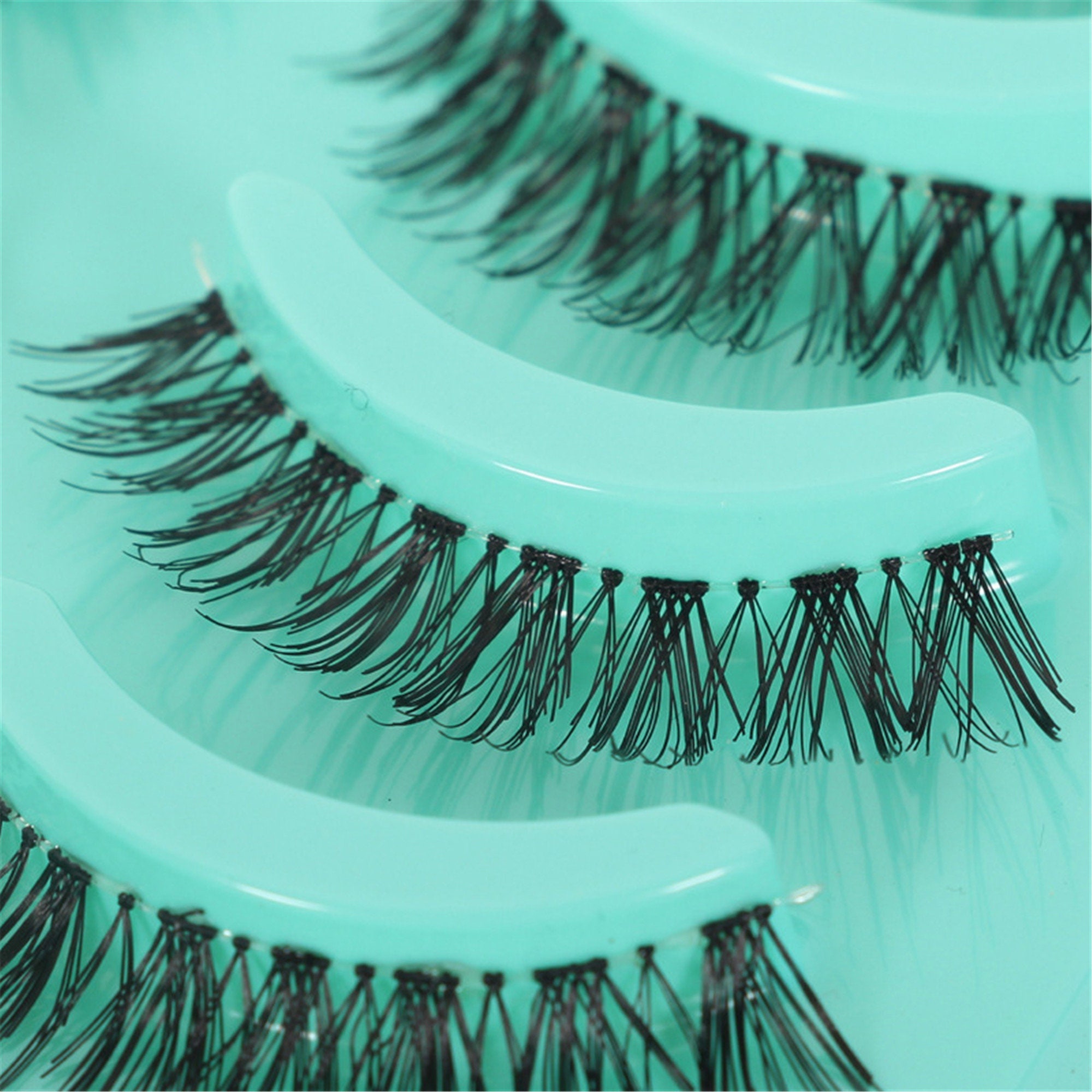 Messy False Eyelashes Clear Band Demi Fake Faux Cils Eye Lush Etsy
