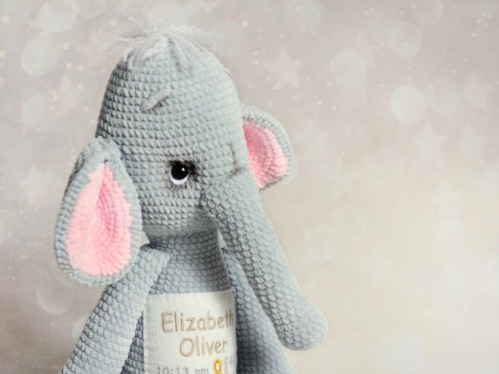 Personalized baby gifts Baby elephant Newborn gift New Etsy