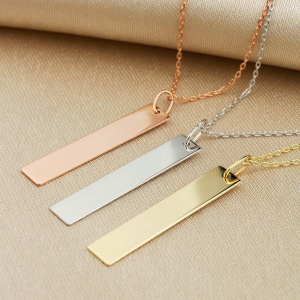 Necklace with flat bar clearance