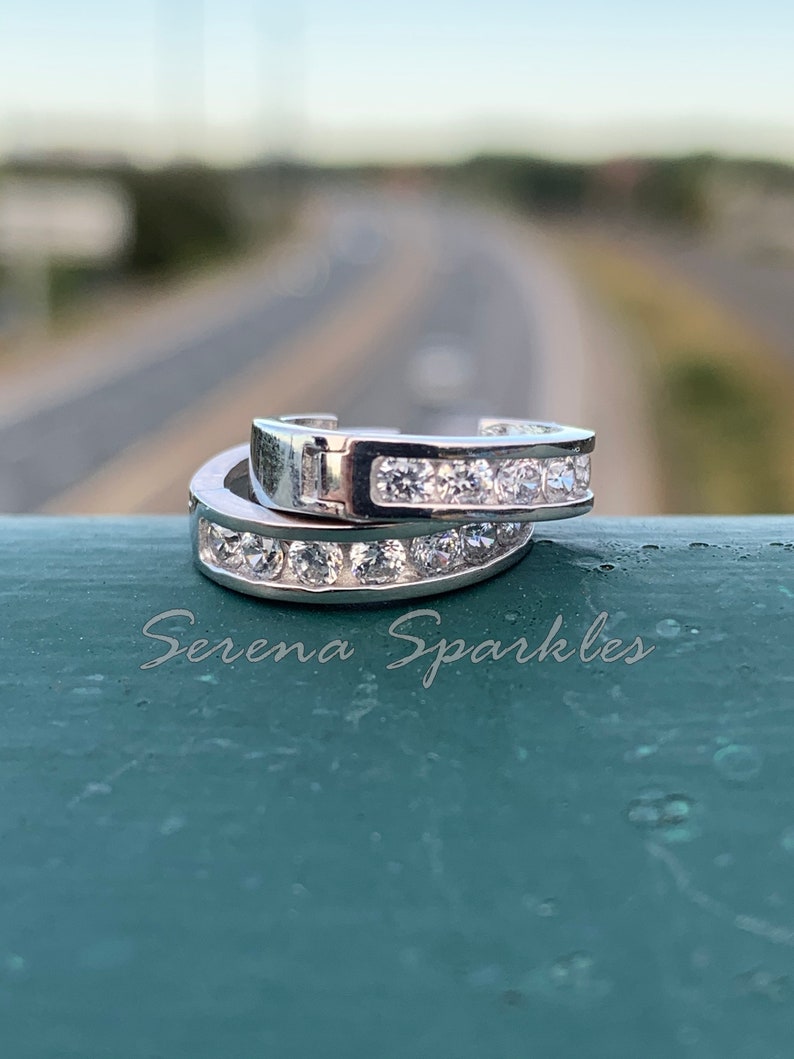 Subtle Silver Huggies