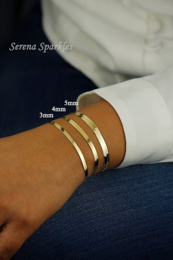 Herringbone clearance chain bracelet