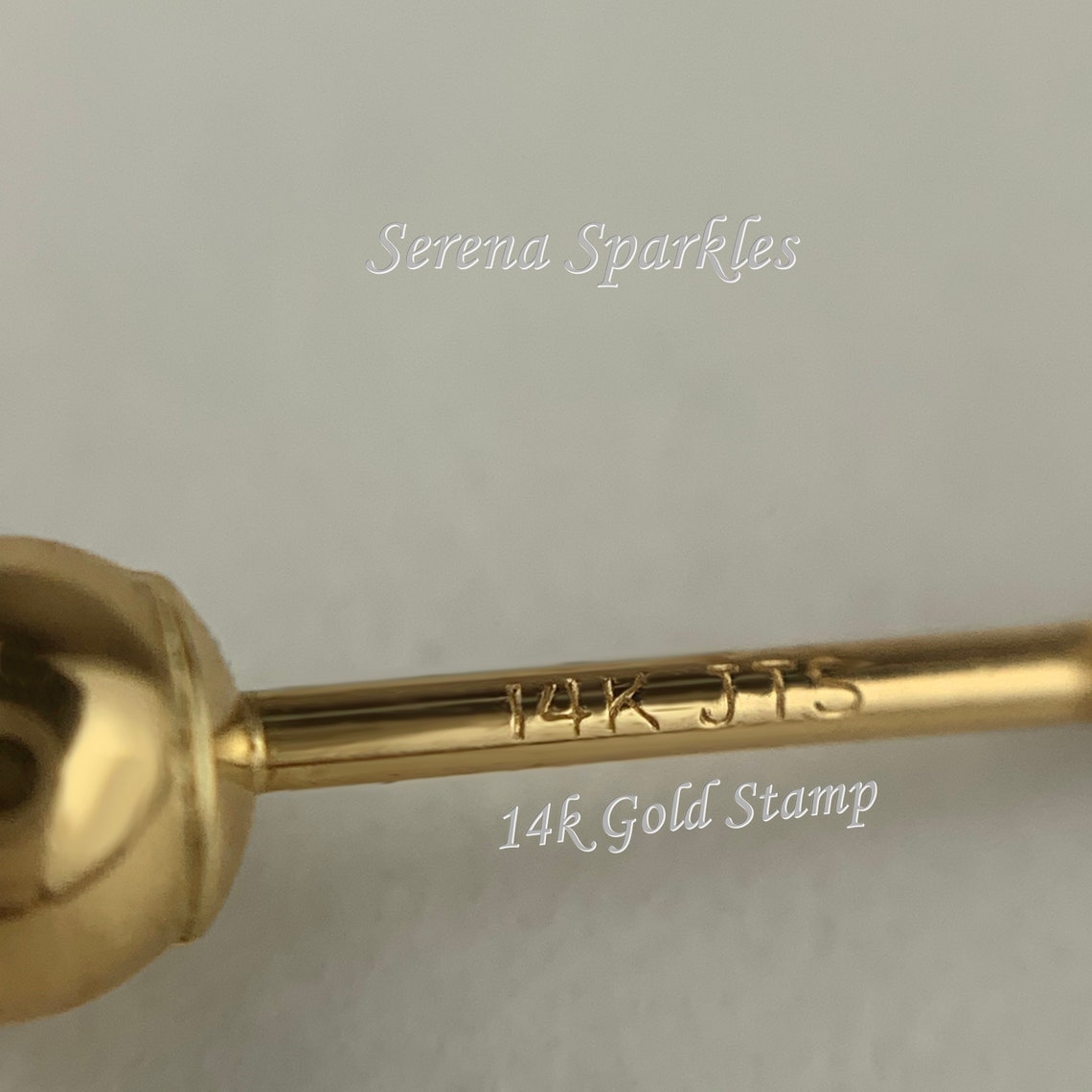 Retro Simple Plated Ball Ear Studs main image 1