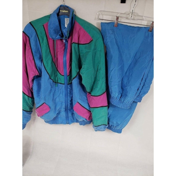 Blue, Green, Pink Windbreaker 2 pc 100% Silk – Sil