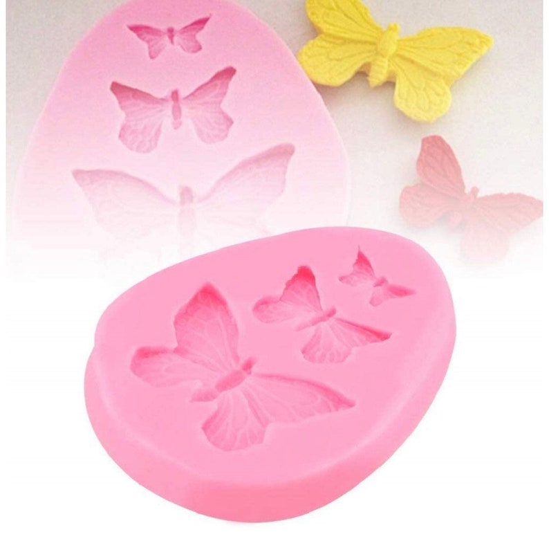 thumbnail image 2 of 2 PCS Butterfly Silicone Mold Ice Cube Mold Soap Mold Candy Molds Butterfly Chocolate Mold Butterfly Silicone Cake Baking Mould Butterfly Candy Molds For Chocolate Jelly Pudding 2 of 14