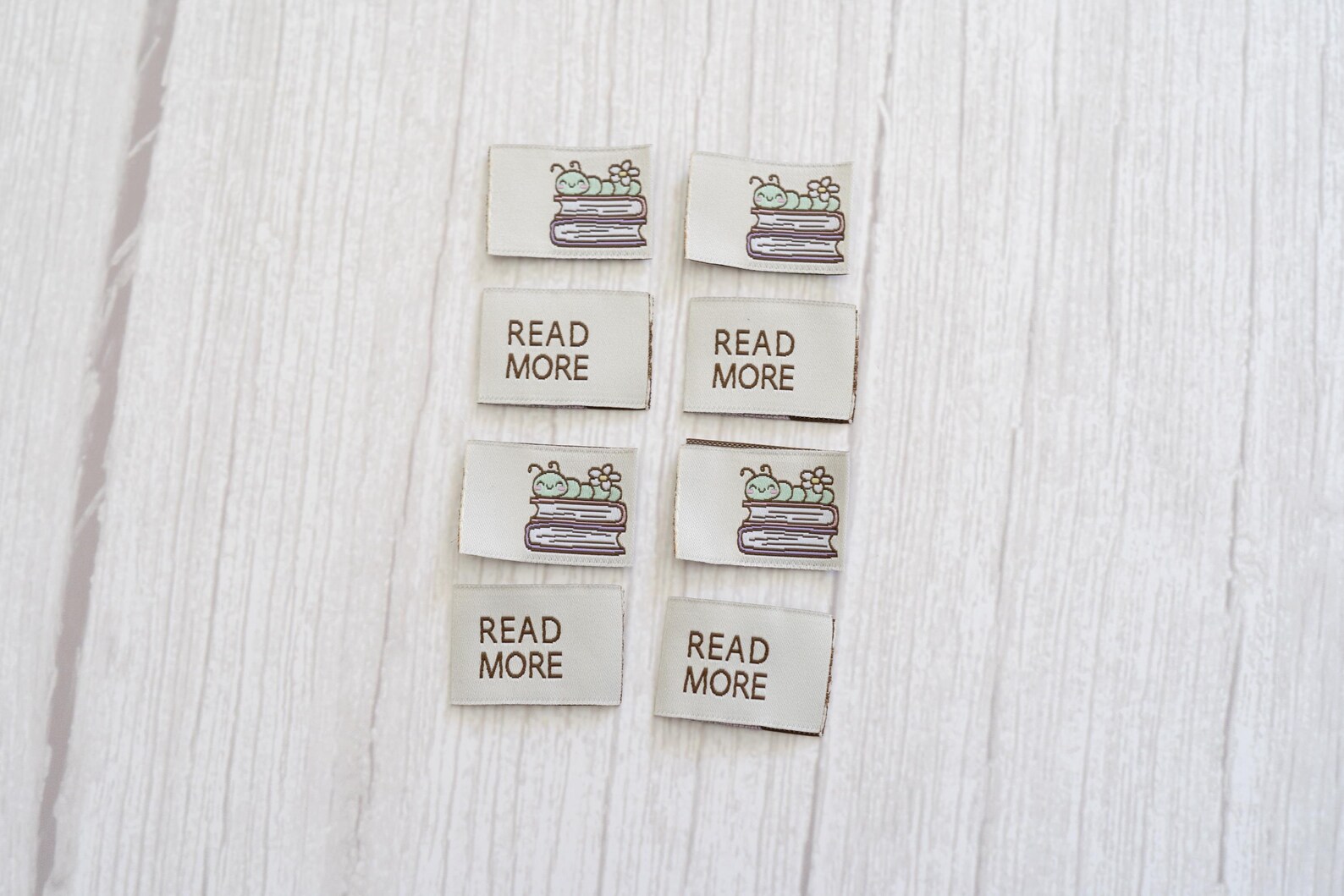 Bookworm Woven Labels: 'read More' Tags for Sewists (pack of 8) - Etsy