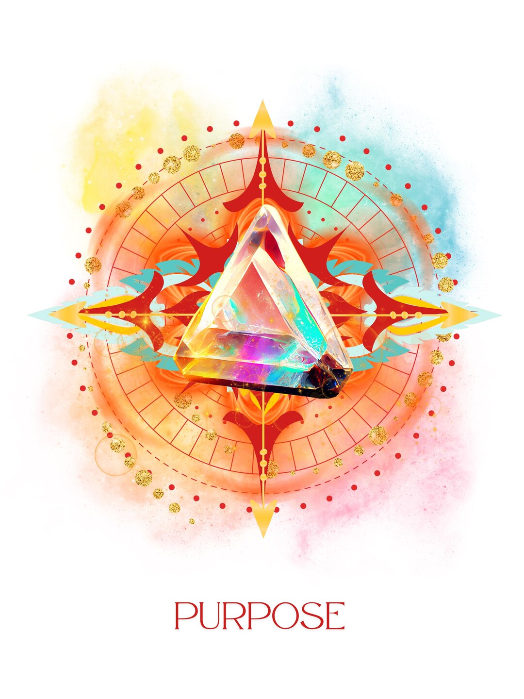 Purpose Poster | Soul Journey Series | Inspirational Wall Art, Abstract ...